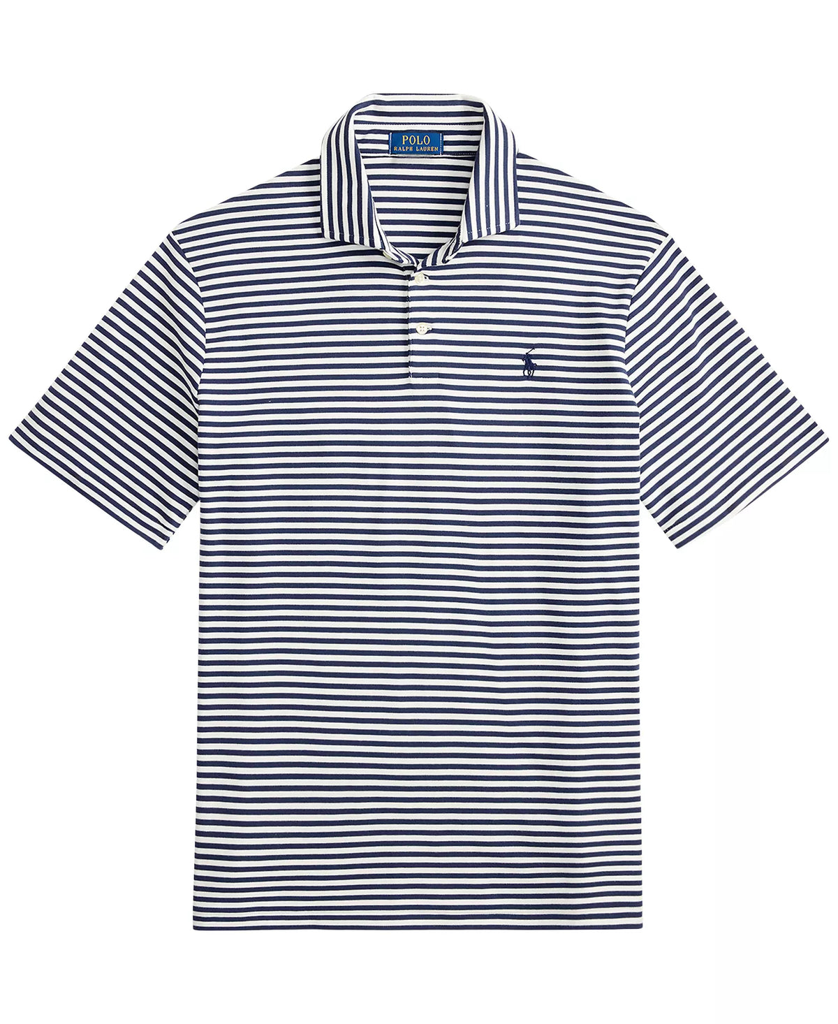 Men's Classic Fit Short-Sleeve Soft Cotton Polo Shirt, Medium