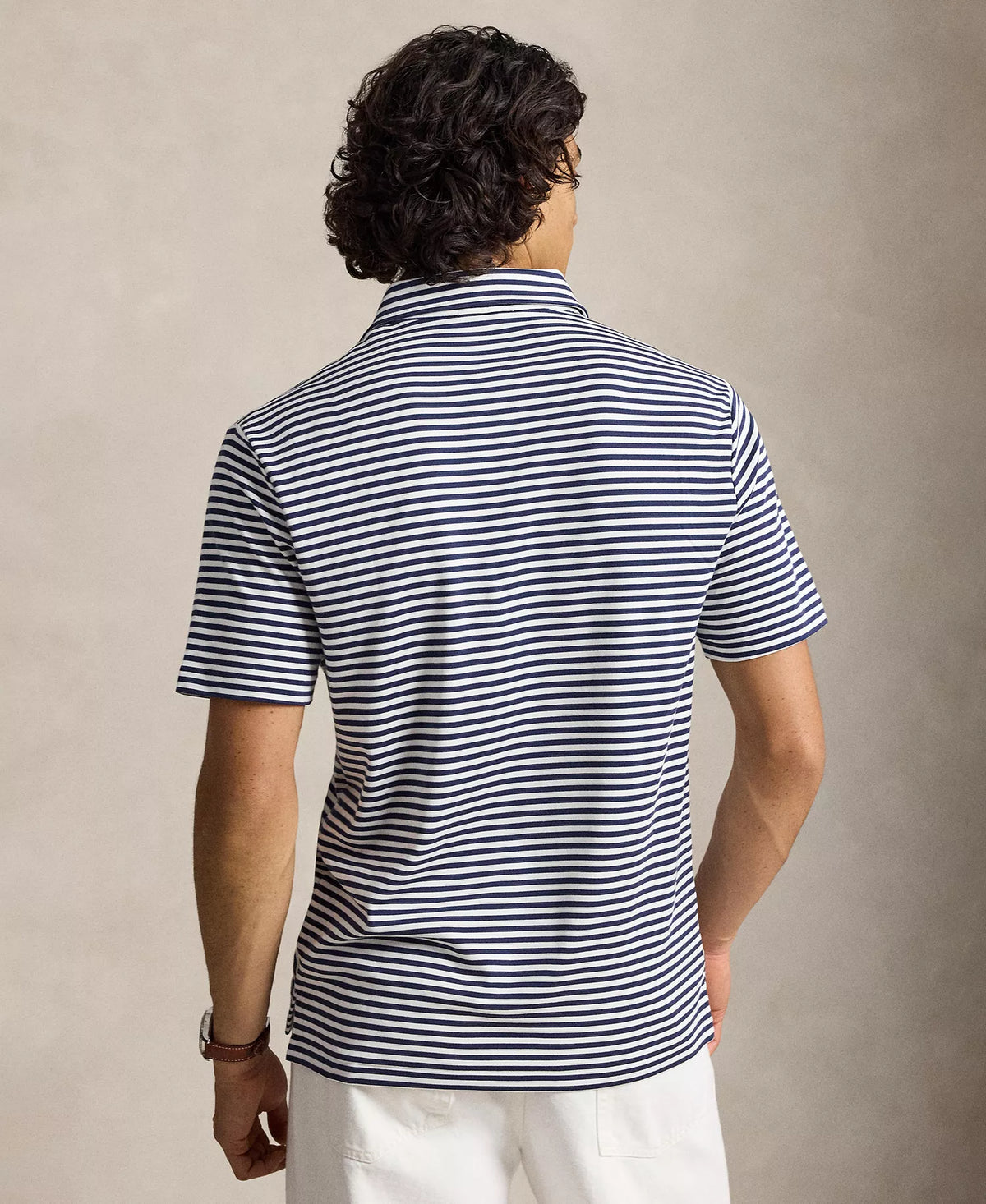 Men's Classic Fit Short-Sleeve Soft Cotton Polo Shirt, Medium