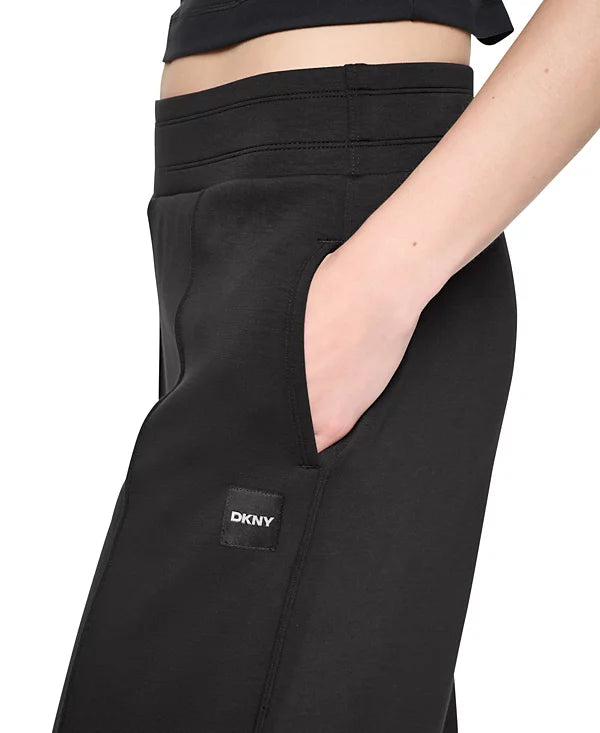 DKNY Sport Women's High-Rise Wide-Leg Pants with Pintucks Size M