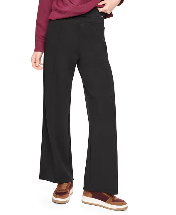 DKNY Sport Women's High-Rise Wide-Leg Pants with Pintucks Size M