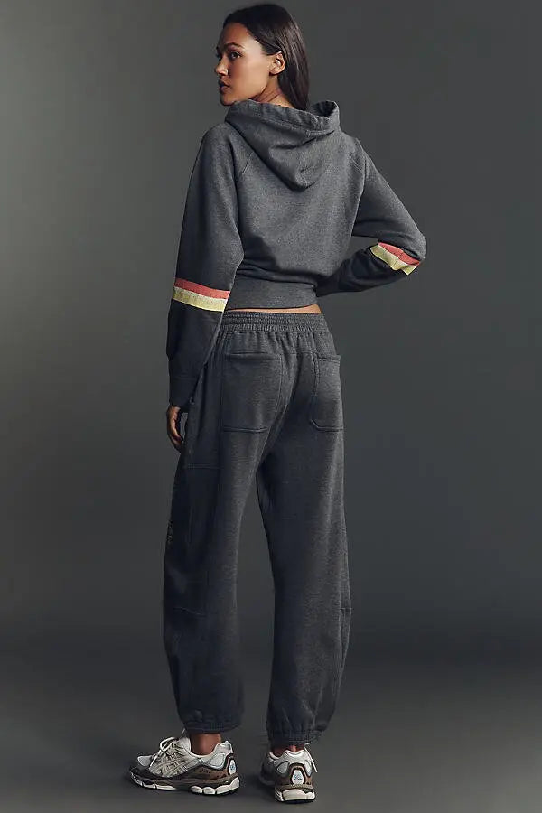 Daily Practice Knit Fleece Trousers by Anthropologie - Dark Grey - XXS