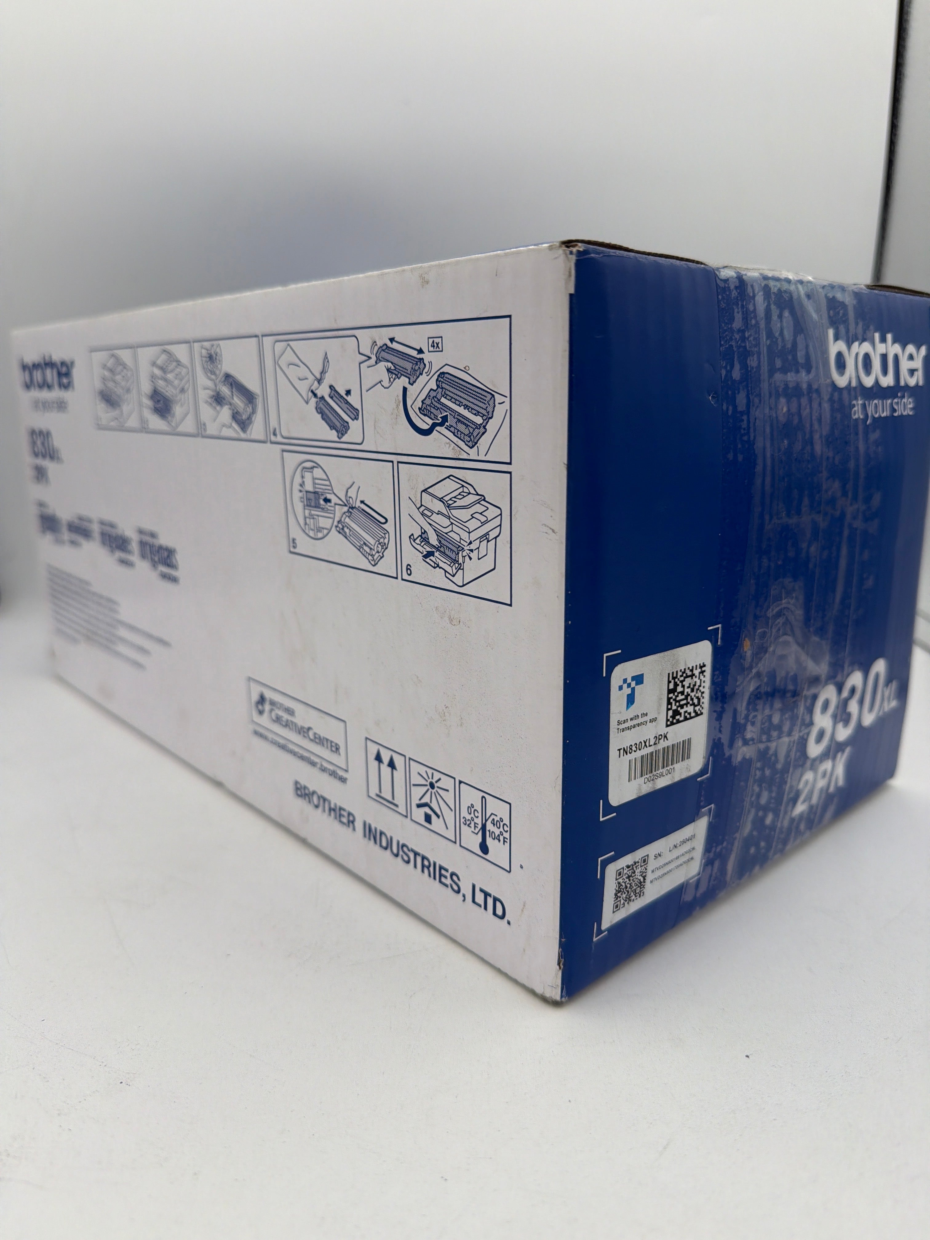 Brother® Genuine TN830XL2PK Black High Yield Toner Cartridges, Pack Of 2