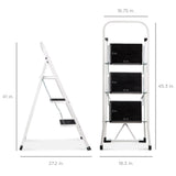 Best Choice Products 3-Step Portable Folding Step Ladder  WHITE