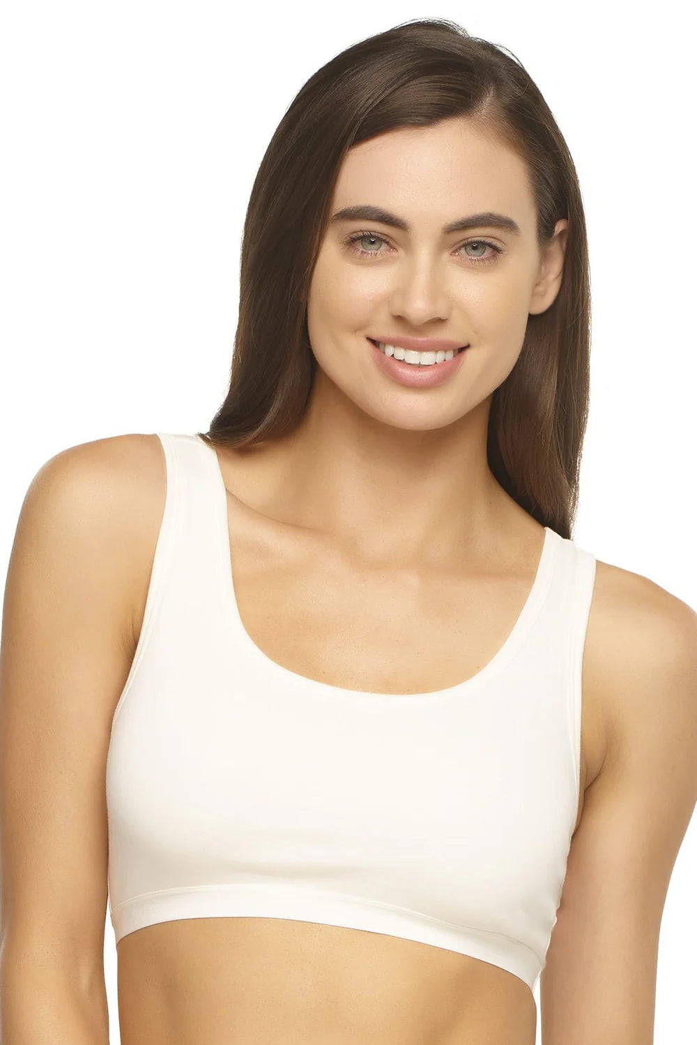 Organic Cotton Bralette for Women - Cloud - Large