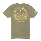 Staccato Cactus Badge Tee 3.0 - Military Green - Size: XL