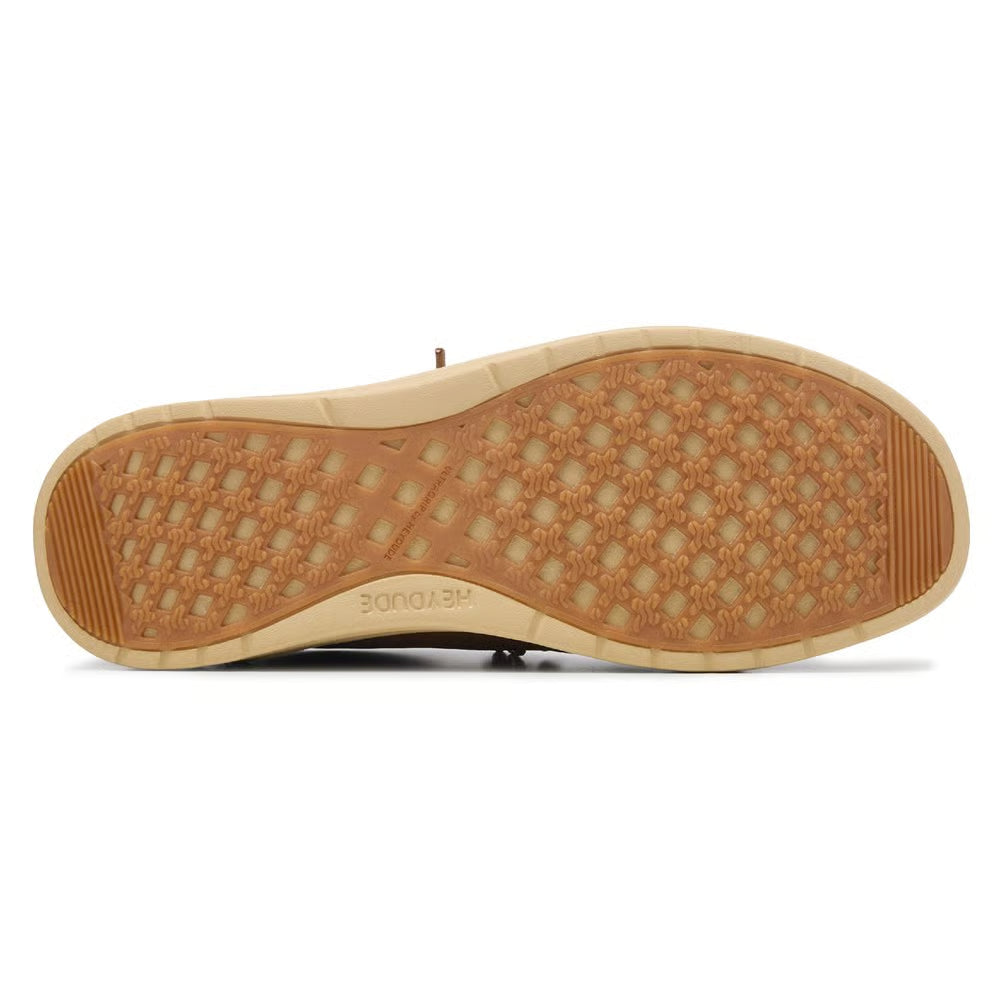 *Hey Dude - Wally Mid GripR Full Grain Leather, Robe Brown/Mole Brown, Mens' 11