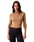 Calvin Klein Women's Half and Half Mock Neck Sweater Size S