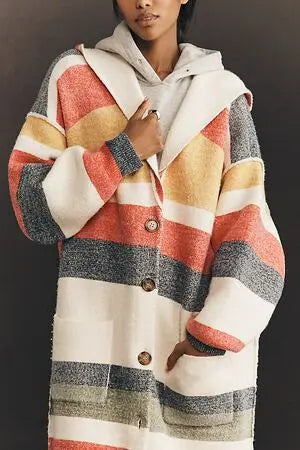 PILCRO Oversized Hooded Cardigan Sweater - Size: Small