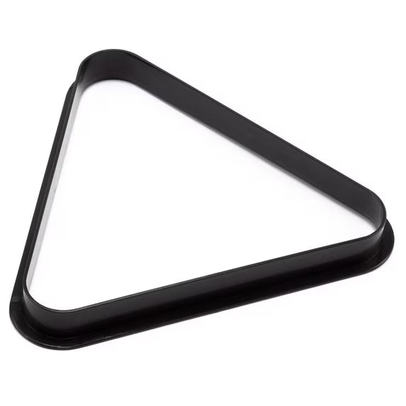 Classic Sport Official Size Billiard Pool Set with Cue Ball and Triangle Rack - Standard Resin Balls