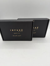 Infuse Black Amenity Kit | Boxed Hotel Toiletries | (2 BOXES OF) 1 oz Travel Size Shampoo, Conditioner, Lotion, Body Wash & Cleansing Bar for Guest Hospitality AirBnB/Vacation Rentals