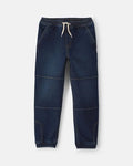 OSH KOSH B'GOSH Boys Denim Relaxed Joggers - Dark Wash - 7