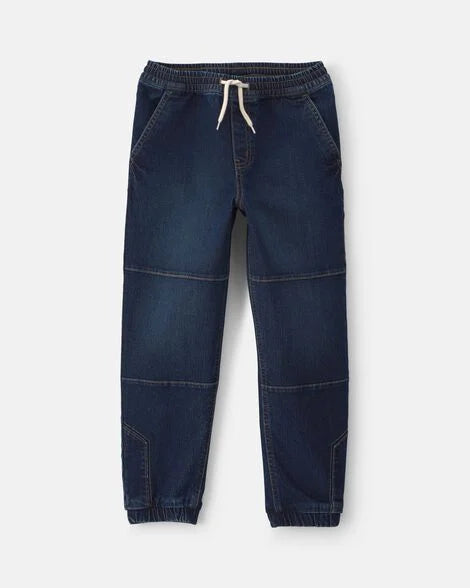 OSH KOSH B'GOSH Boys Denim Relaxed Joggers - Dark Wash - 7