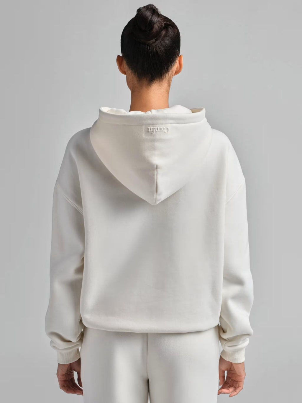 Comfrt-Basic Crop Zip Hoodie, Women-S