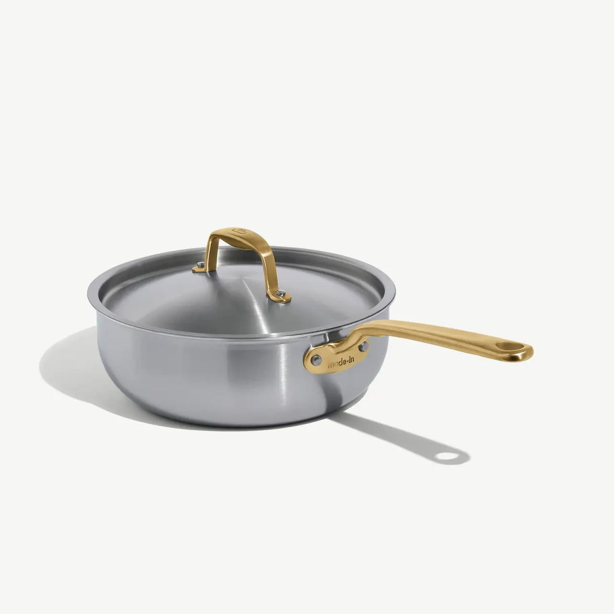 3 Qt Stainless Clad Saucier (Gold)