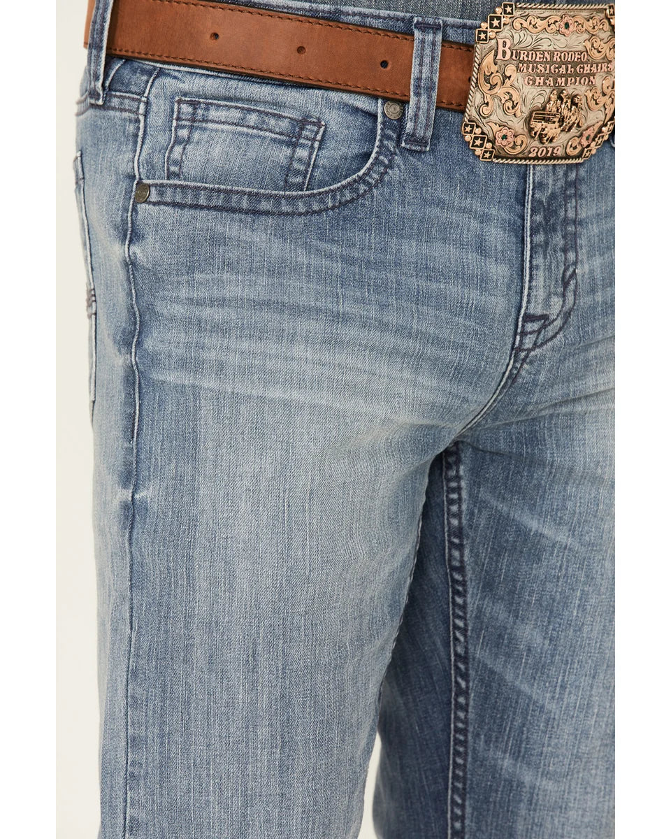 Cody James Men's Buckskin Wash Jackson Slim Straight Stretch Denim Jeans Size 32/32