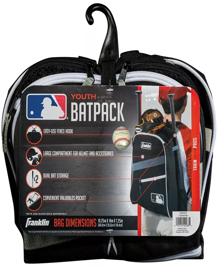 Franklin Sports Batpack Equipment & Bat Backpack (Black)