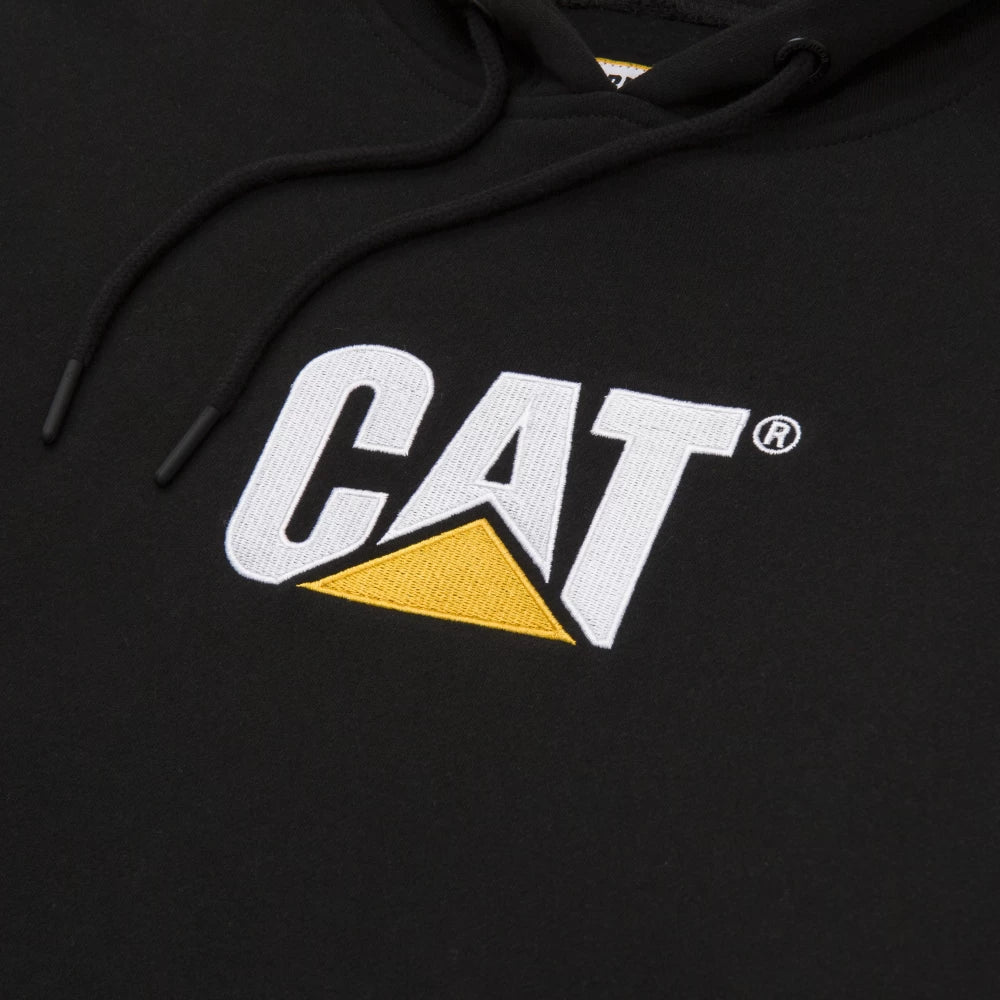 CAT Workwear Men's Caterpillar Trademark Hooded Sweatshirt - Black - Size 2XL