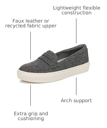 DR. SHOLL'S Women's Nova Moc in Charcoal Wool - 6.5M