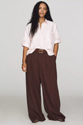 Maeve Mabel Boxy Oxford Shirt from Anthropologie - Pink - Size XS