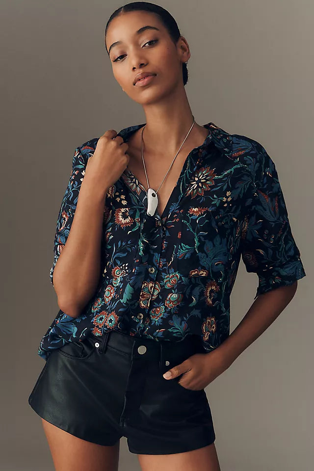 The Romy Relaxed Buttondown Shirt by Pilcro Size M