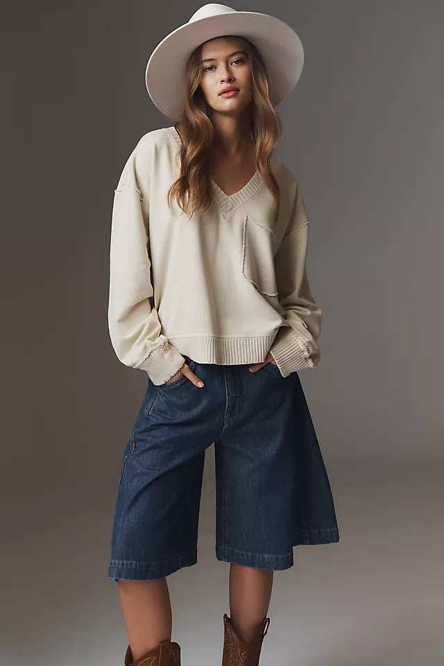 The Montana Pocket Knit Top by Pilcro Size L