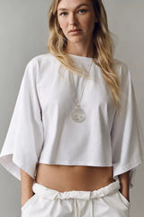 Anthropologie Pilcro Cotton Poncho Tee Size M
