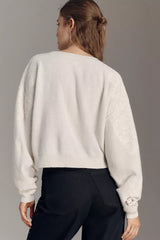 The Alani Cashmere Sweater by Pilcro: Crop Crew-Neck Edition Size: M