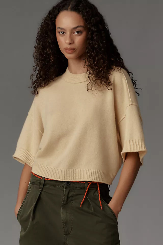 The Goldie Crew-Neck Cashmere Sweater Size S