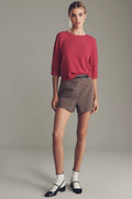 By Anthropologie Puff-Sleeve Cashmere Sweater Size: M