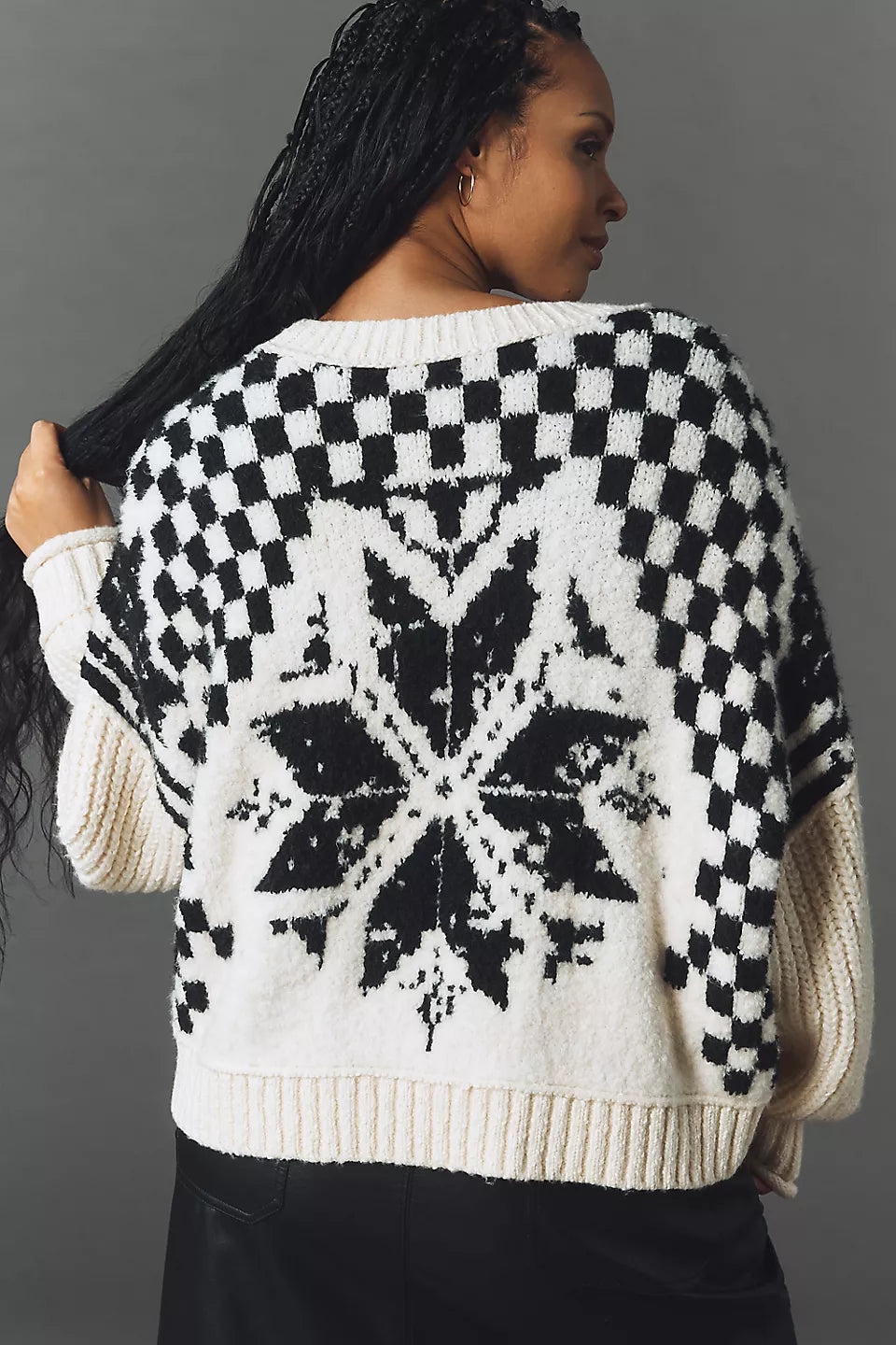 Anthropologie Pilcro Crew-Neck Nordic Sweater Size: M