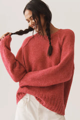 Anthropologie The Cline Chunky Crew-Neck Sweater Size: L
