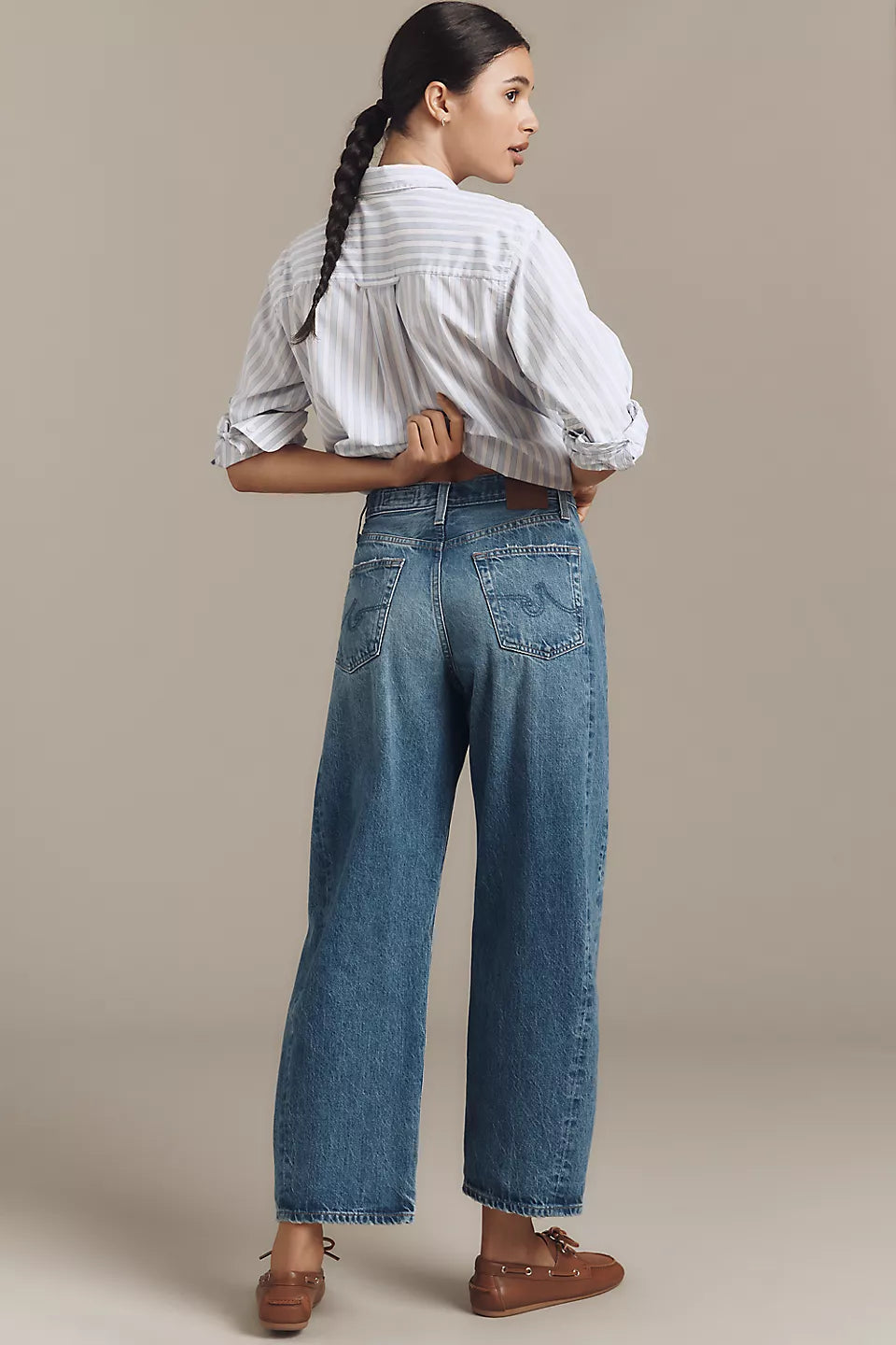 Anthropologie AG Hattie High-Rise Taper Candid Ankle Jeans Size: 28