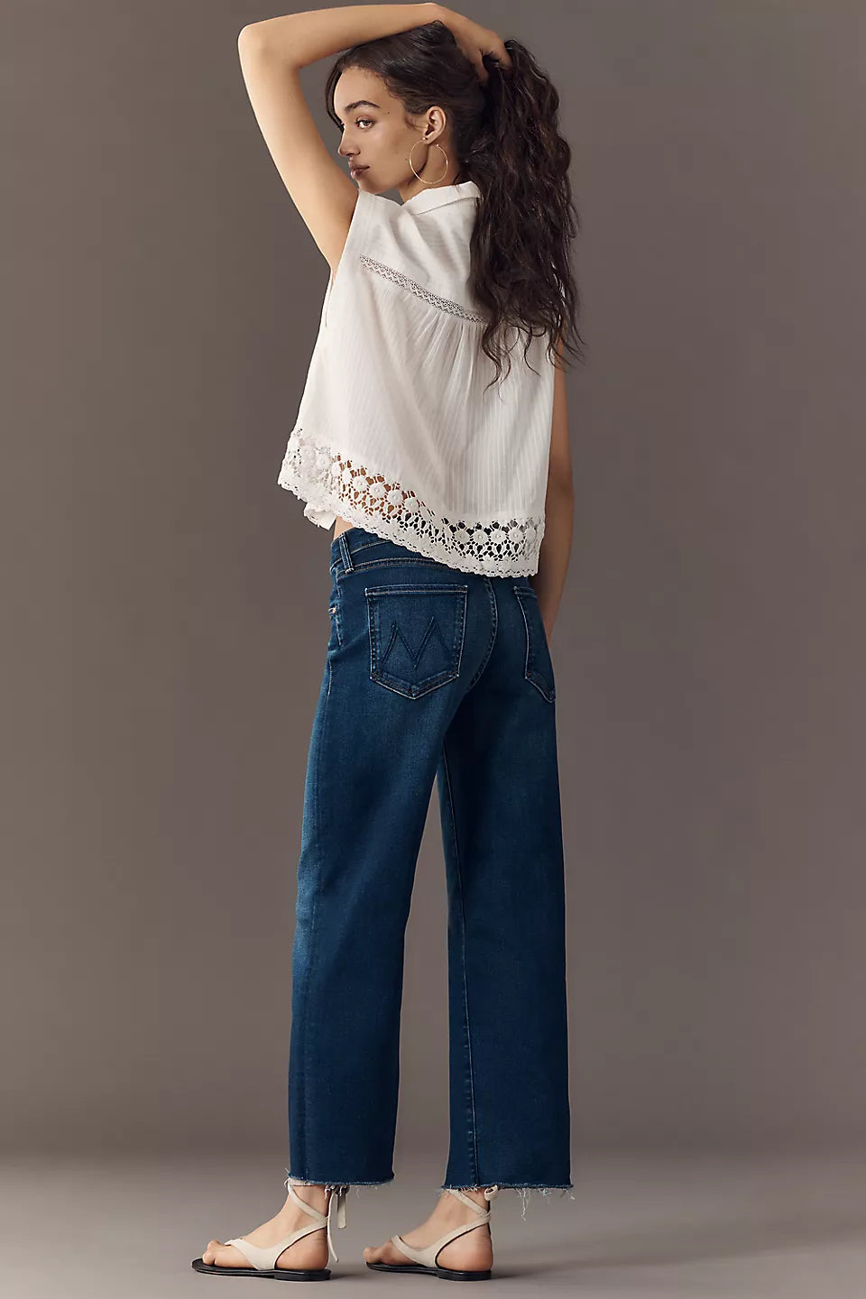 MOTHER The Rambler Zip High-Rise Straight-Leg Ankle Jeans - Taking Chances - Size 27