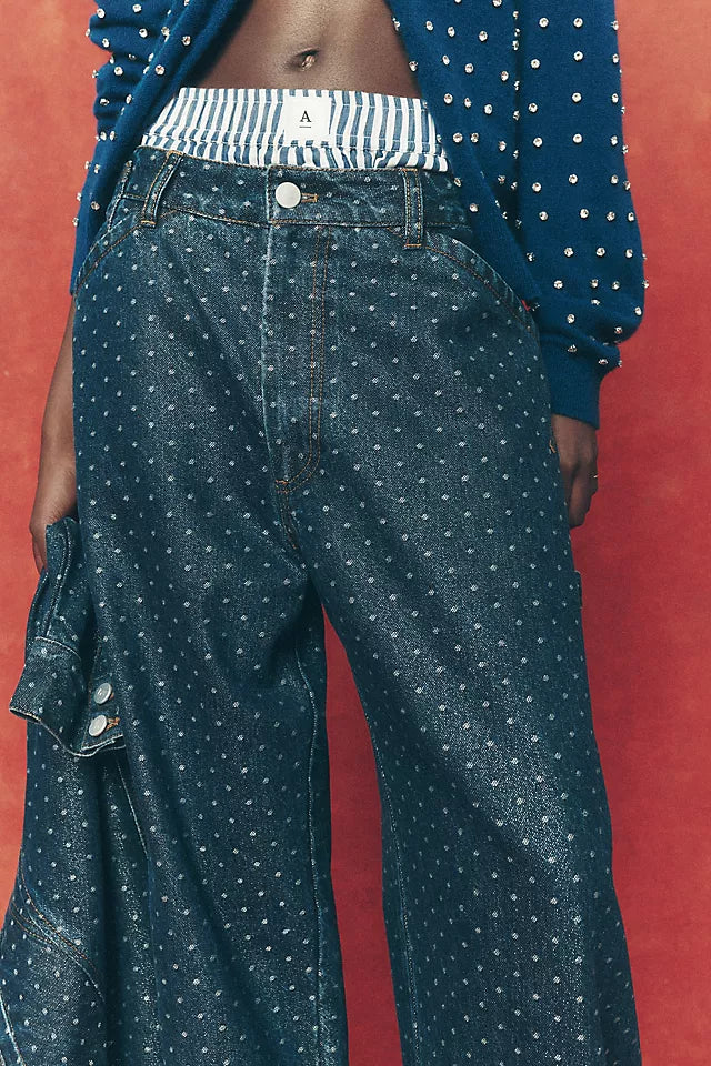The Kayden Carpenter High Rise Barrel Jeans by Pilcro Size 28 Tall