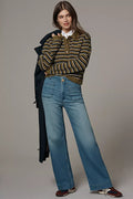 The Colette Full-Length Wide-Leg Jeans by Maeve Size 28 P