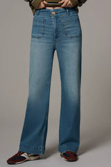 Anthropologie The Colette Full-Length Wide-Leg Jeans by Maeve Size: 25P