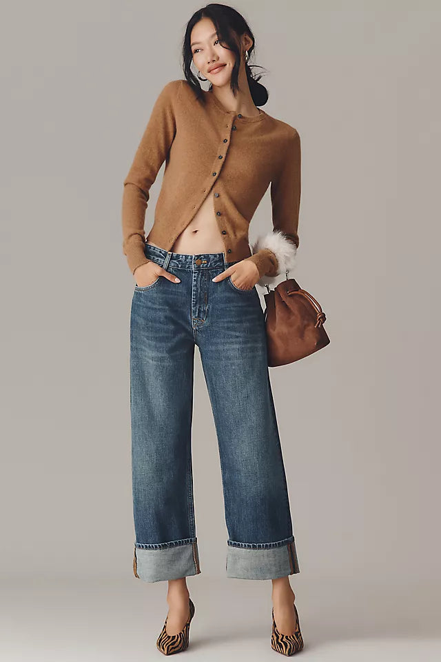 Pilcro Boyfriend Mid-Rise Relaxed Jeans Size 33P