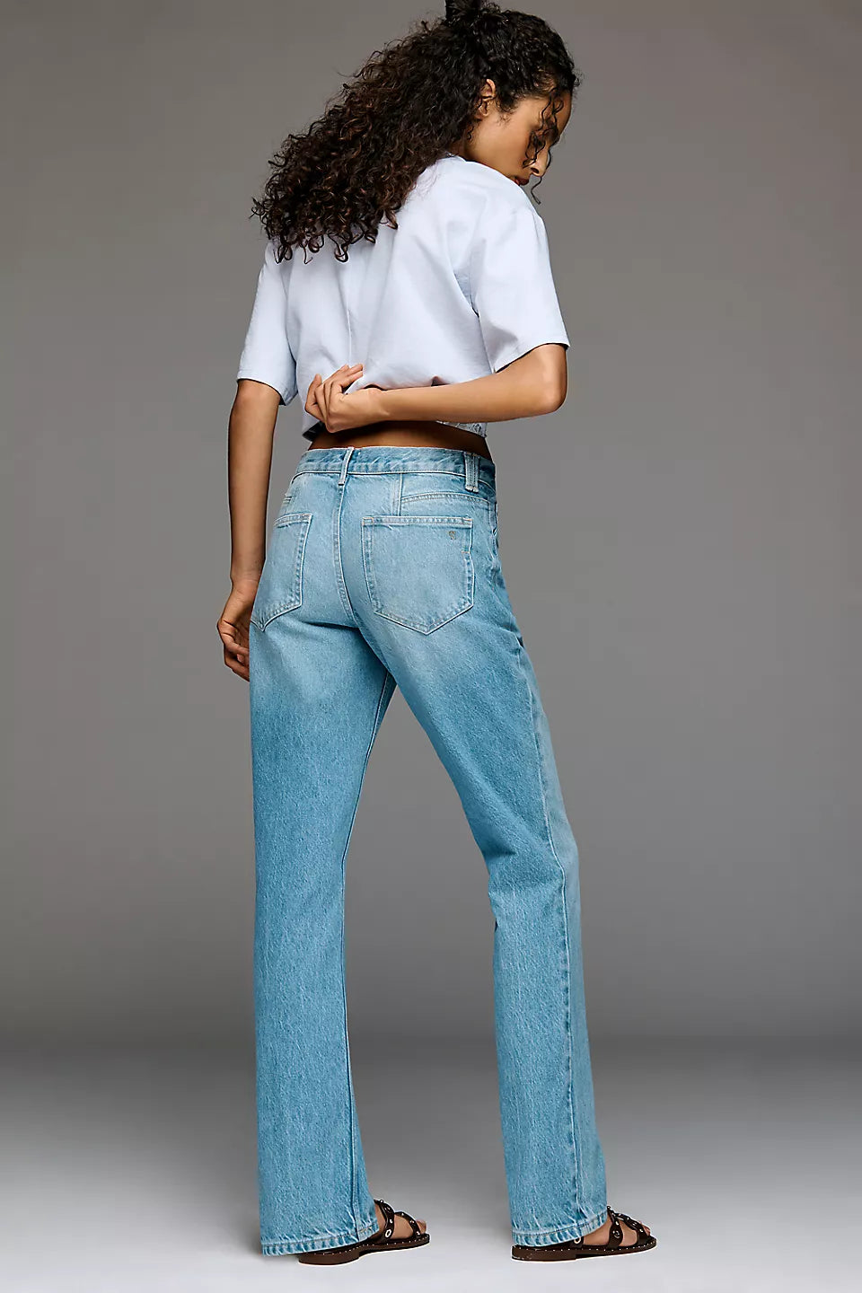 Pilcro Low Loose Low-Rise Straight Jeans - Size: 27
