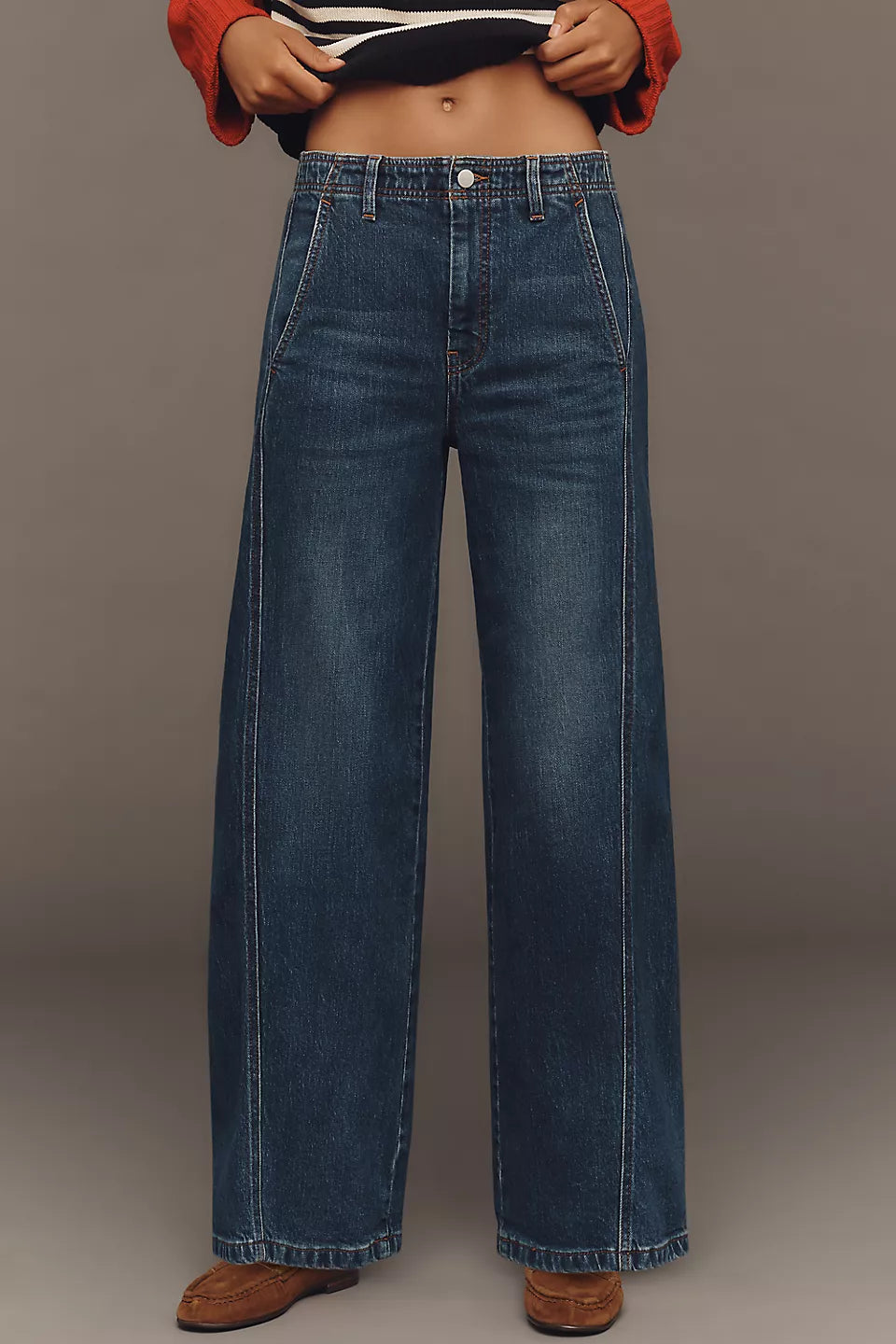 The Lex High-Rise Relaxed Tapered Jeans by Pilcro - Size 31