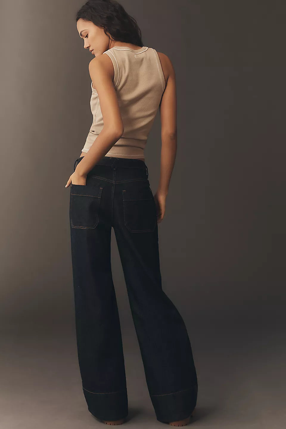 The Rylan Japanese High-Rise Flare Jeans by Pilcro Size: 28