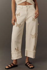 Anthropologie Pilcro Kayden High-Rise Carpenter Barrel Jeans Size 26P