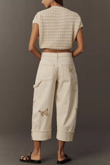 Anthropologie Pilcro Kayden High-Rise Carpenter Barrel Jeans Size 26P