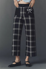 The Colette Sweater Crop High-Rise Wide-Leg Pants by Maeve Size: L