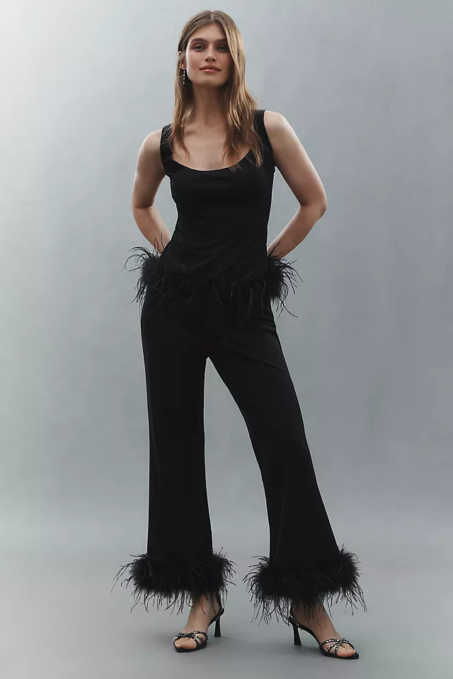 Hutch Ponte Feather Pants Size 2 P