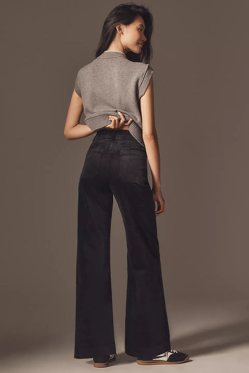 Anthropologie The Colette Corduroy Full-Length Wide-Leg Pants by Maeve Size: 28
