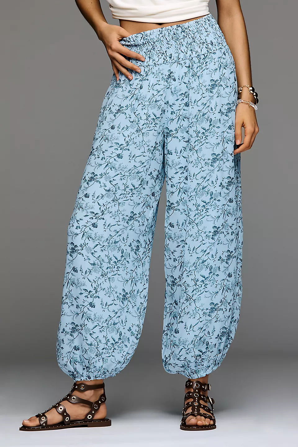 By Anthropologie Printed Balloon Pants - Size Med-Tall