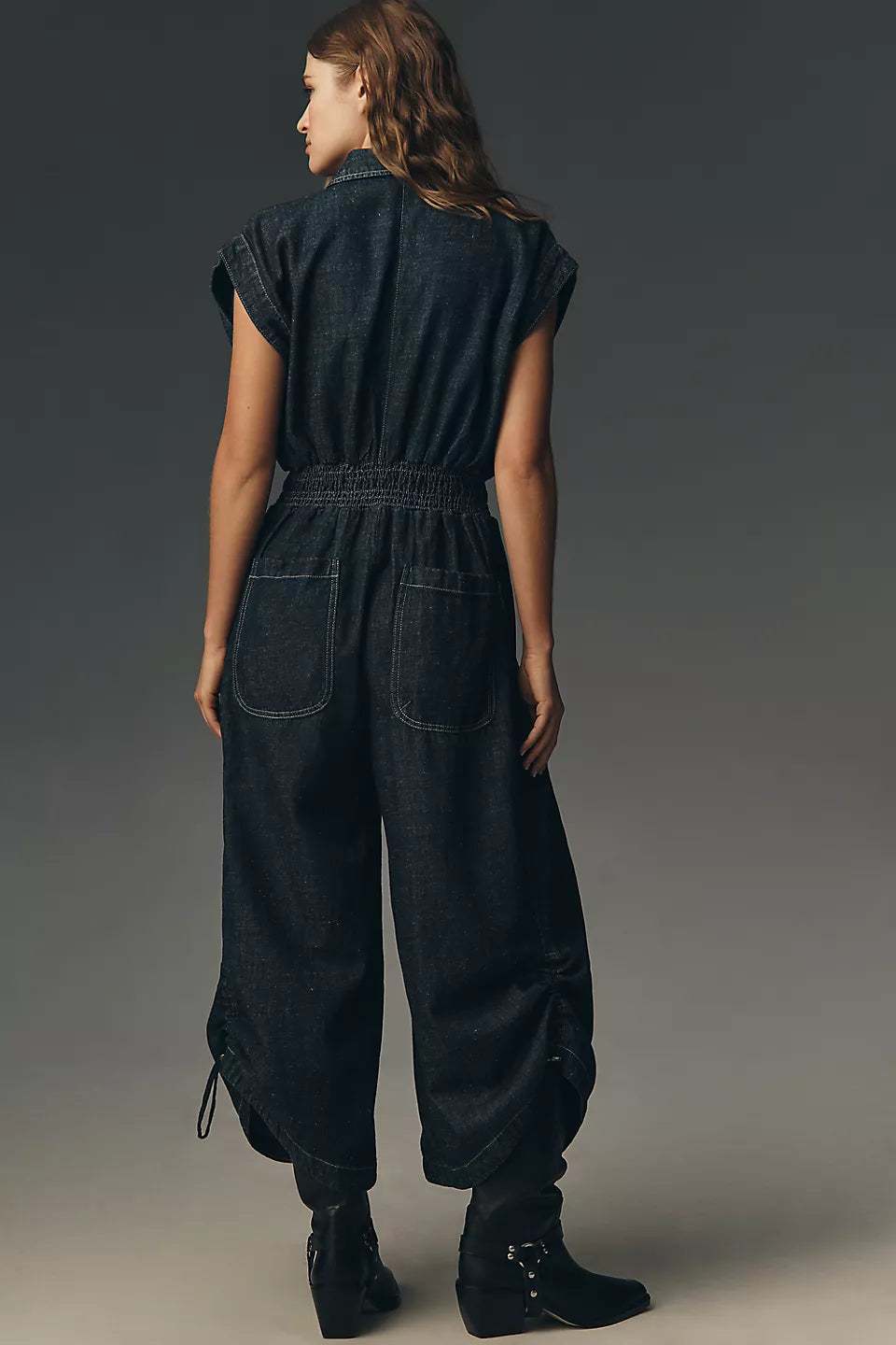 By Anthropologie Denim Balloon Jumpsuit Size: XL