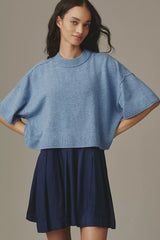 The Goldie Wool Cashmere Twofer Mini Dress by Anthropologie - Size XS