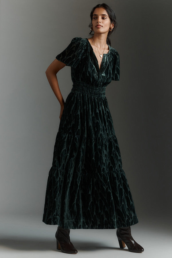 The Somerset Maxi Dress by Anthropologie - Dark Turquoise