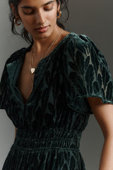 The Somerset Maxi Dress by Anthropologie - Dark Turquoise - Size XS Petite